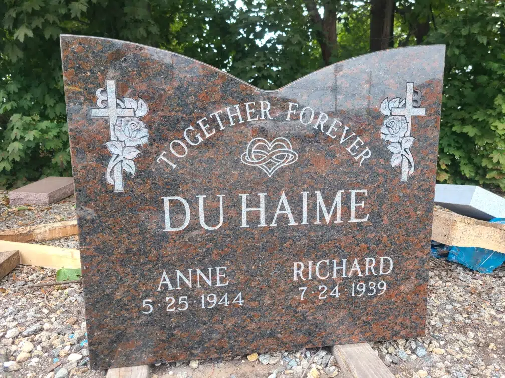Granite Pillow Headstone hand-carved by Pillow Headstone Guide in NJ — image 2