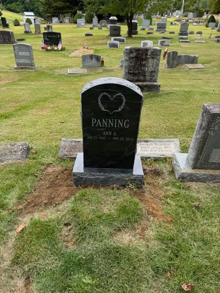 Granite Pillow Headstone hand-carved by Pillow Headstone Guide in NJ — image 2