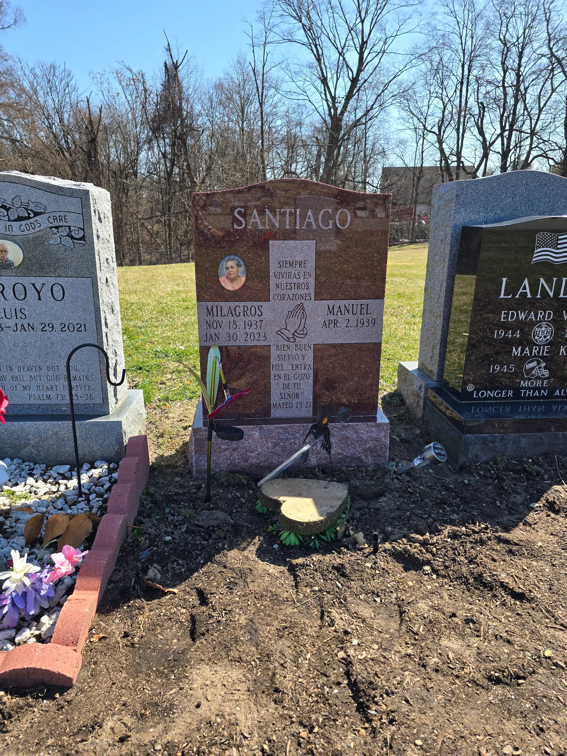 Granite Pillow Headstone hand-carved by Pillow Headstone Guide in NJ — image 3