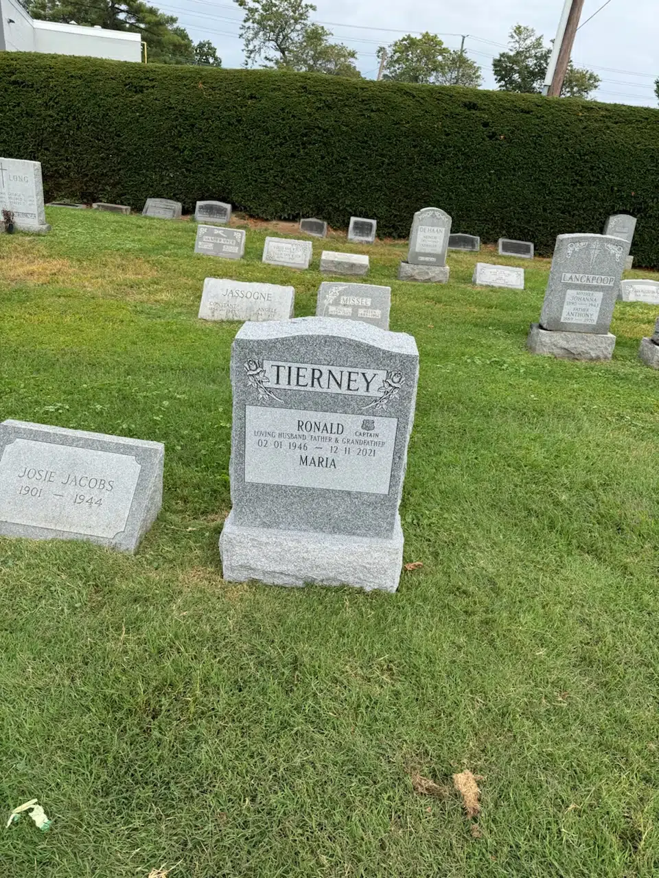 Granite Pillow Headstone hand-carved by Pillow Headstone Guide in NJ — image 5