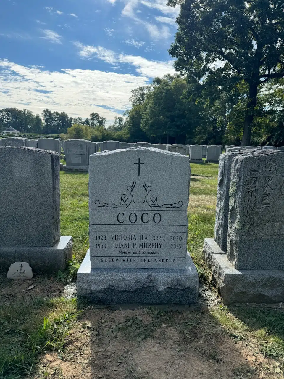 Granite Pillow Headstone hand-carved by Pillow Headstone Guide in NJ — image 6