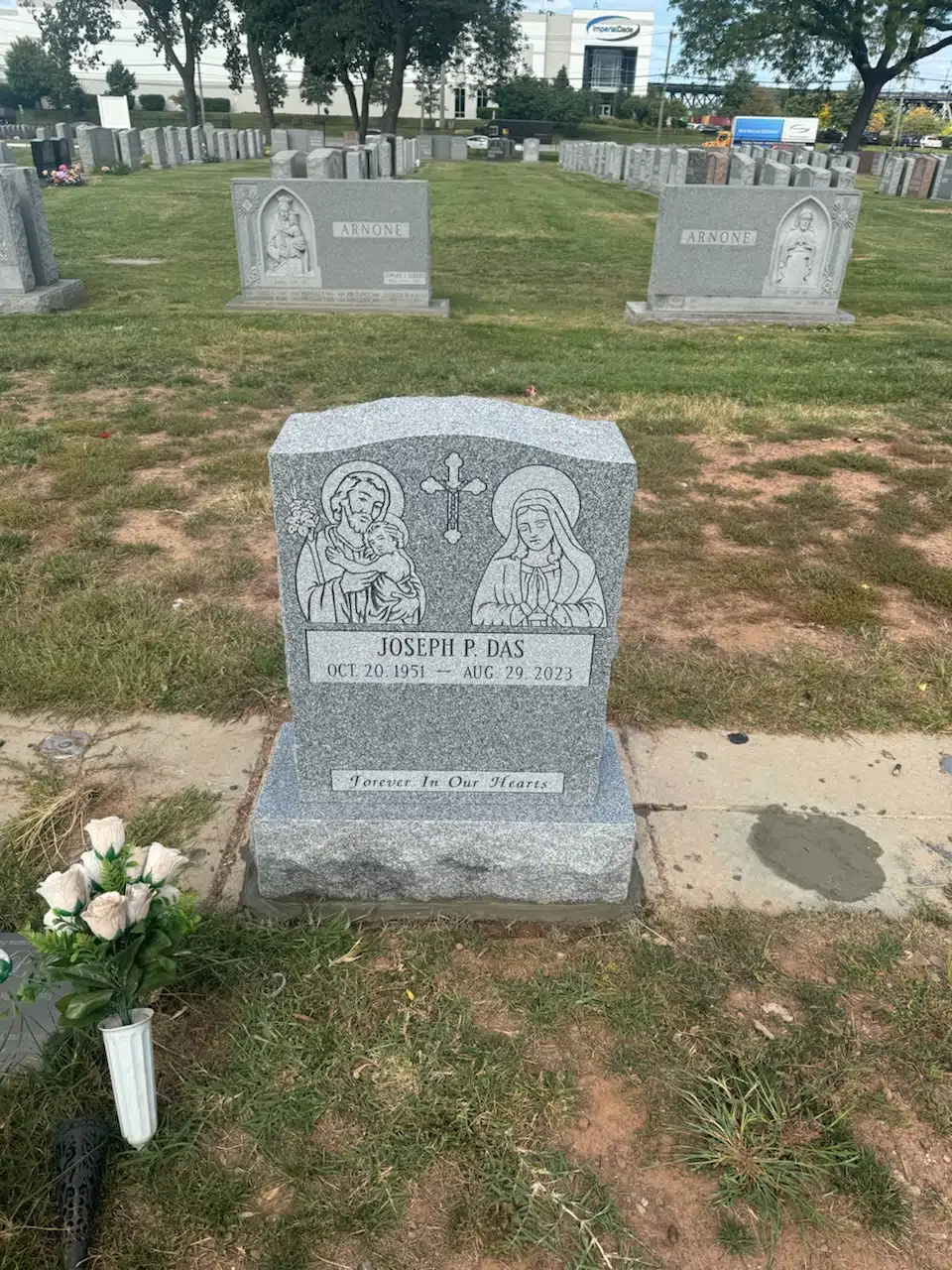 Granite Pillow Headstone hand-carved by Pillow Headstone Guide in NJ — image 7